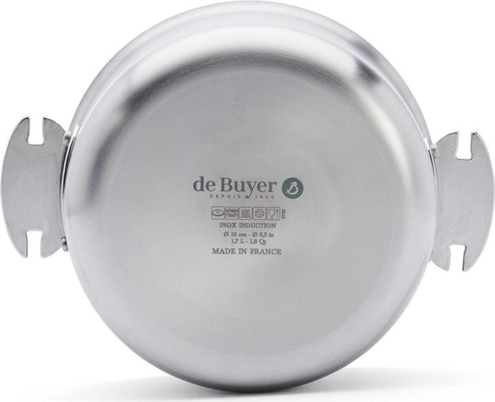 Actual product image de Buyer Casserole/Roasting Pot Alchimy Loqy ø18 (18 cm, Casserole + Stewpot, Pot, Stainless steel)
