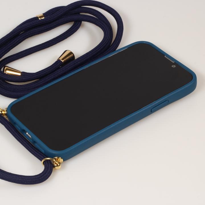 Produktbild PhoneLook Hülle Bio Eco-Friendly Vegan mit Handykette Necklace blau