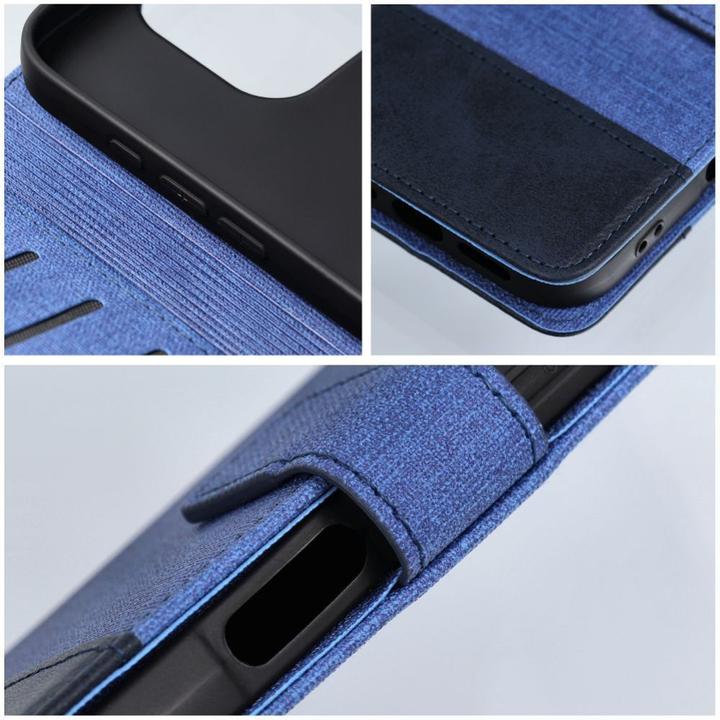 Actual product image Siemens Book case OEM GOMMA Book for Xiaomi Redmi Note 14 4G (GLOBAL - 163,25mm x 76,55mm x 8,16mm) blue (Xiaomi Redmi Note 14)