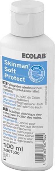 Image du produit Ecolab Désinfectant alcoolique virucide pour les mains Skinman SOFT PROTECT (n) (100 ml)