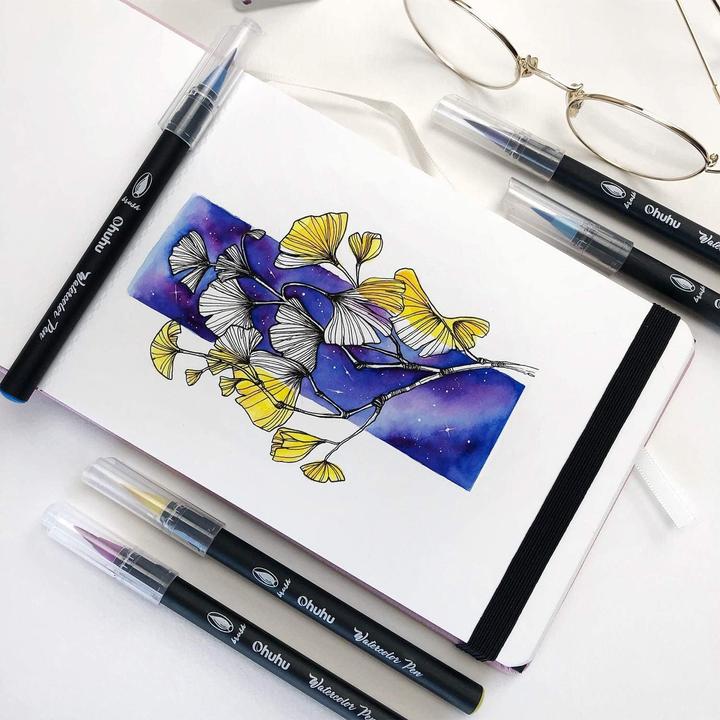 Produktbild Ohuhu Aquarell-Pinselstifte (Mehrfarbig, 24 x)