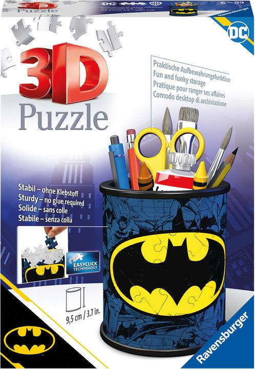 Image du produit Ravensburger 3D Puzzle 11275 - Utensilo Batman - 54 Teile - Stiftehalter für Batman Fans ab 6 (54 pièces)