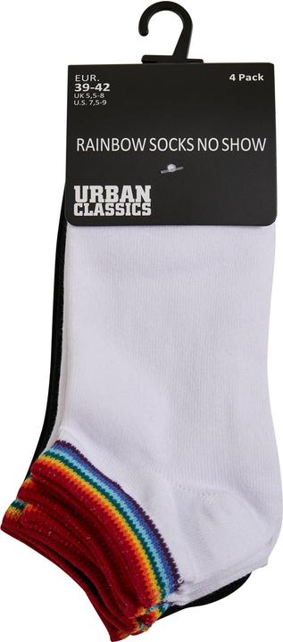Produktbild Urban Classics Rainbow Socks No Show 4-Pack (4er Pack, 39 - 42)