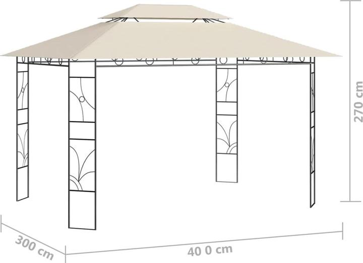 Immagine prodotto VidaXL Gartenpavillon (400 cm, 300 cm)