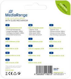 Produktbild MediaRange USB Speicherstick Color Edition (32 GB, USB-A, USB 2.0)
