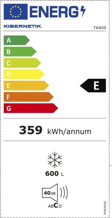 Energie-Label Kibernetik TK600 (Freistehend, 600 l)