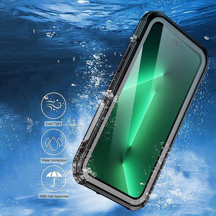 Actual product image Cazy Waterproof Case Compatible with iPhone 14 Pro - Underwater Case Mobile Phone Pockets - (Apple iPhone 14 Pro)