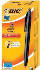 Actual product image Bic Multi-coloured biros (Black, 4 x)