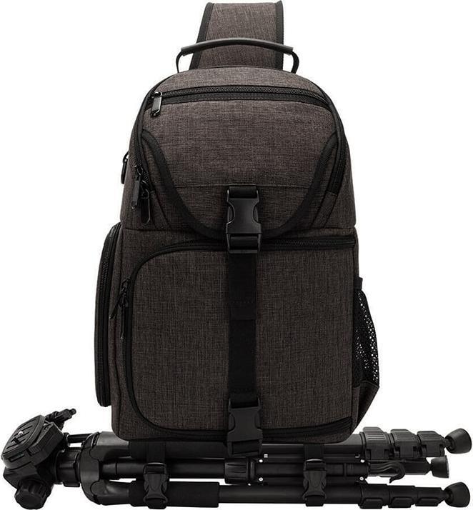Actual product image JTI Shoulder rucksack for camera and equipment - grey (Camera shoulder bag)