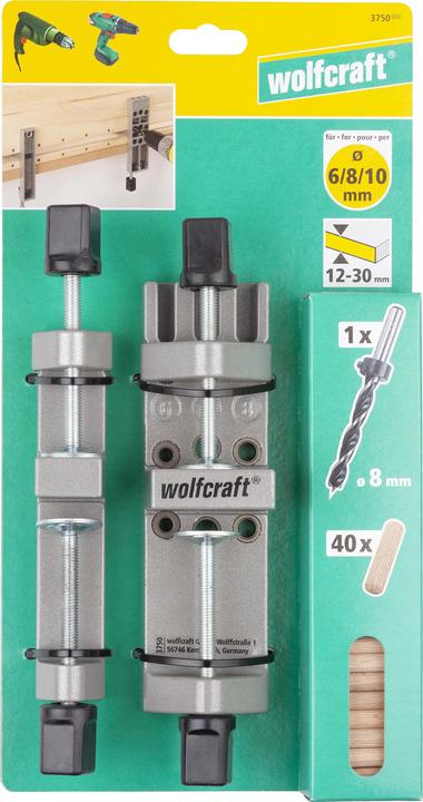Produktbild wolfcraft wolfcraft 1 Universal-Holzdübler-Set 43-tlg. (40 Stk.)