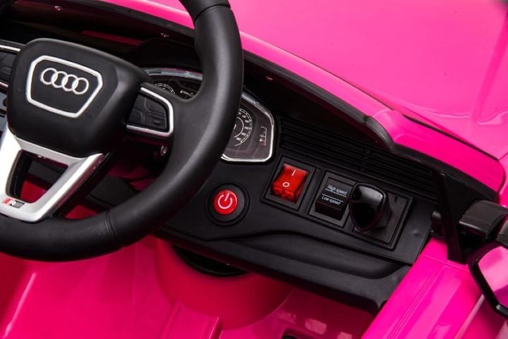 Produktbild Es-toys Kinderfahrzeug rosa - Elektro Auto "Audi RS Q8" - Lizenziert - 12V7A Akku Und 2 Motoren- 2,4Ghz (12 V)