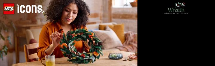 Actual product image LEGO Christmas wreath (10340, LEGO Icons)
