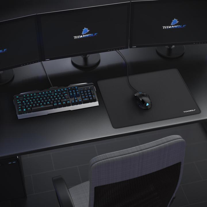 Actual product image Titanwolf Gaming mouse pad, XL - 44 x 35 x 0.3 cm Speed mouse mat, precision & speed (XL)