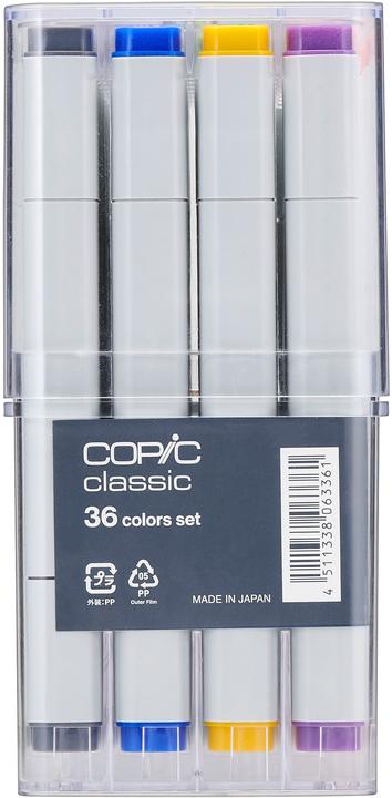 Actual product image Copic Basic Set (Grey, 7 mm, 36 x)