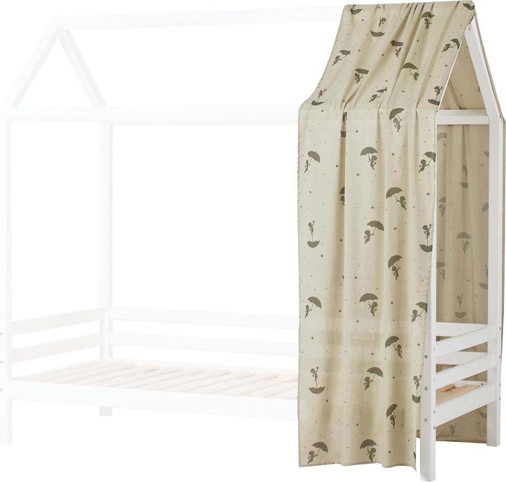 Actual product image Hoppekids Sandman (Ole Lukoie) House Bed Curtain for House Beds 90x200 cm, Green
