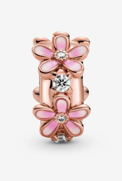 Image du produit Pandora Fleur Daisy (Métal, plaqué or rose, Émail)