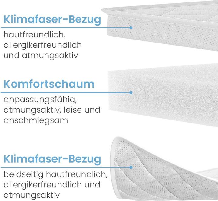Image du produit Bestschlaf Surmatelas en mousse confort (100 x 200 cm)