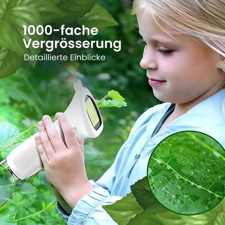 Image du produit Hermex Microscope portable pour enfants Mini microscope à main Microscope portable