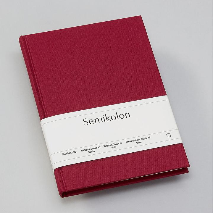 Actual product image Semikolon Classic (A5, Plain, Hardcover)