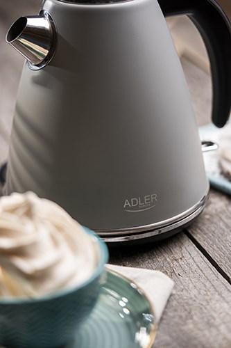 Produktbild Adler AD 1343g Electric, 2200 W, 1.5 L, Stainless steel, 360 ° rotational base, Gray (1.50 l)