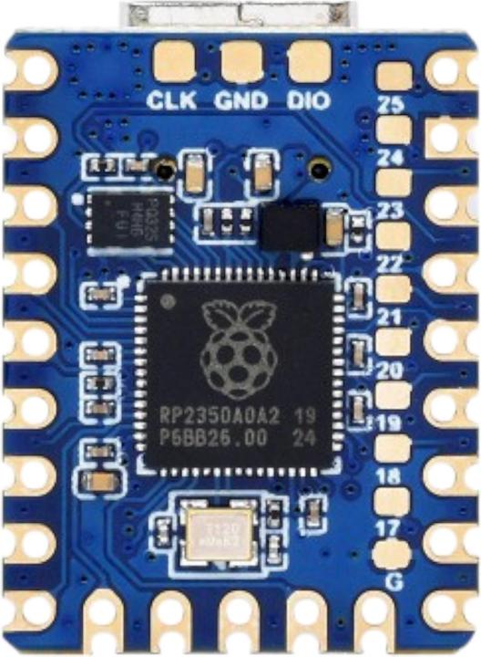 Image du produit WaveShare RP2350-Zero Mini Raspberry Pi Pico basierter MCU mit Headers