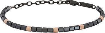 Breil - Mode Perlenarmband für Männer B Rocks TJ3554 (Stahl mit Hematite-Steine)