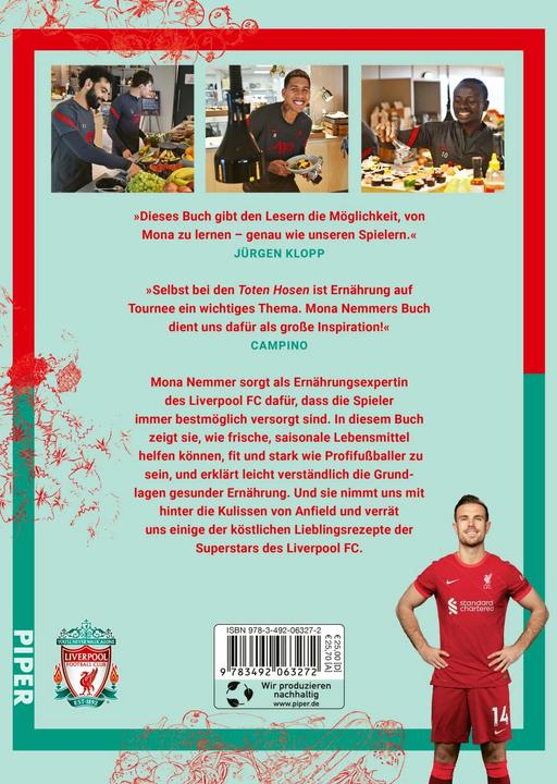 Produktbild Essen wie die Champions (Deutsch, Mona Nemmer, Liverpool FC, Cornelia Stoll, 2022)