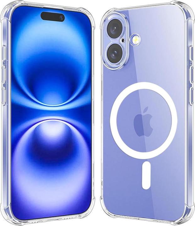 Produktbild Techsuit - Shockproof Clear Silicone MagSafe - iPhone 16 - Clear (Apple iPhone 16)