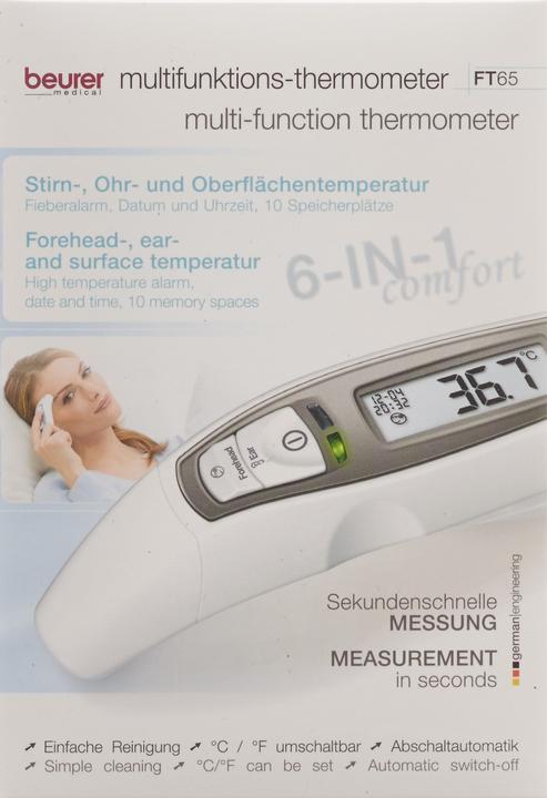 Actual product image Beurer Ft 65 (Forehead, Ear)