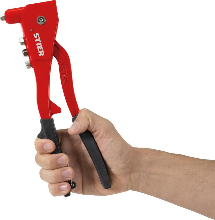 Image du produit Stier Jeu de rivets aveugles avec pince à riveter manuelle et rivets aveugles, 201 pièces