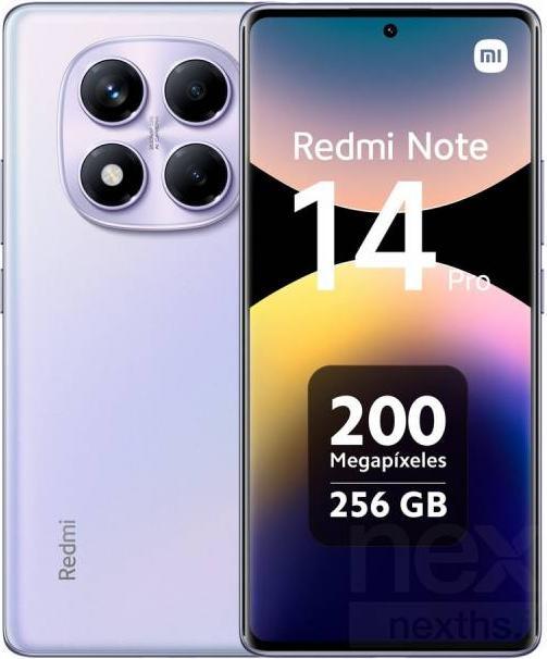 Produktbild Xiaomi Redmi Note 14 Pro (256 GB, Aurora Purple, 6.67", Hybrid Dual SIM, 200 Mpx, 4G)