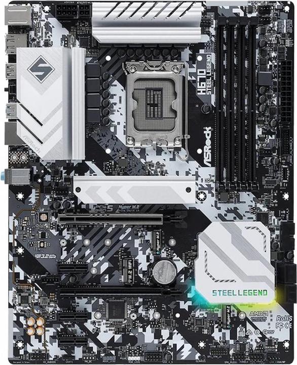 Produktbild AsRock MB H670 Steel Legend 1700 (LGA 1700, Intel H670, ATX)