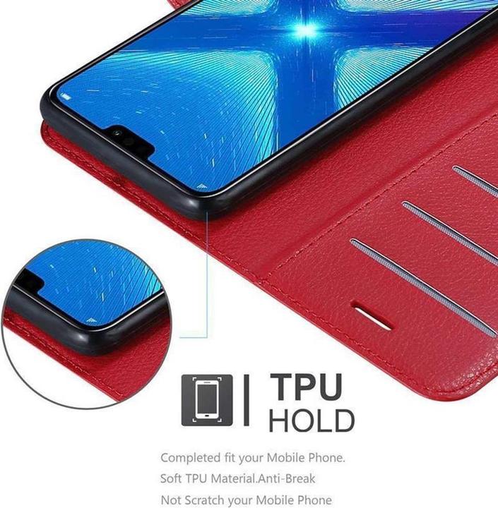 Actual product image Cadorabo Book with stand function cover (Honor 8X)