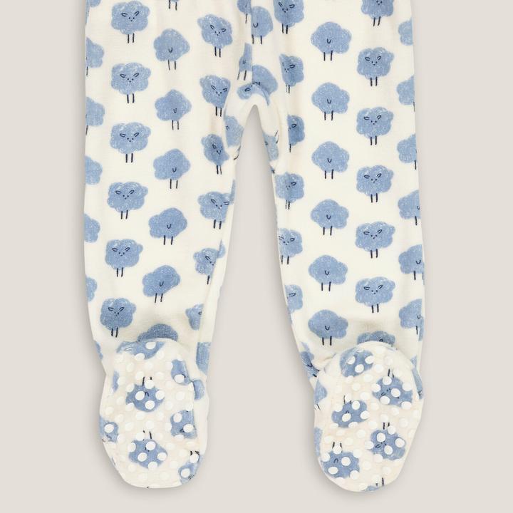 Produktbild La Redoute Collections 2-teiliger Samt-Pyjama mit Füssen (80)