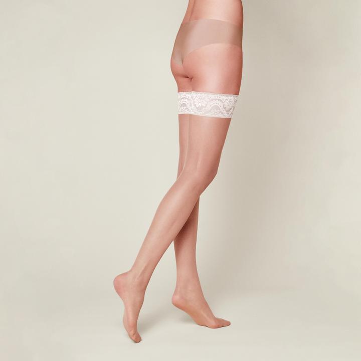 Image du produit Kunert Mystique 20 (Lot de 3) Bas autofixants, couleur 346 cashmere-ivory, taille 35-37 (20 DEN, 35 - 37)