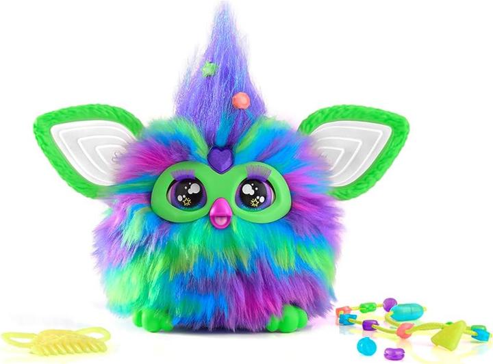 Actual product image Furby Galaxy Edition, Glow in The Dark, 15 Fashion Accessories, Interactive Plush Toys for 6 Year Ol