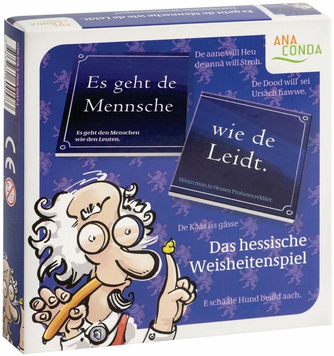 Produktbild Es geht de Mensche wie de Leidt - Das hessische Weisheitenspiel
