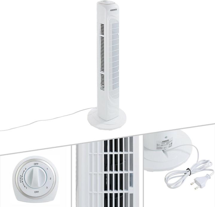 Actual product image Arebos Tower fan (54 dB)