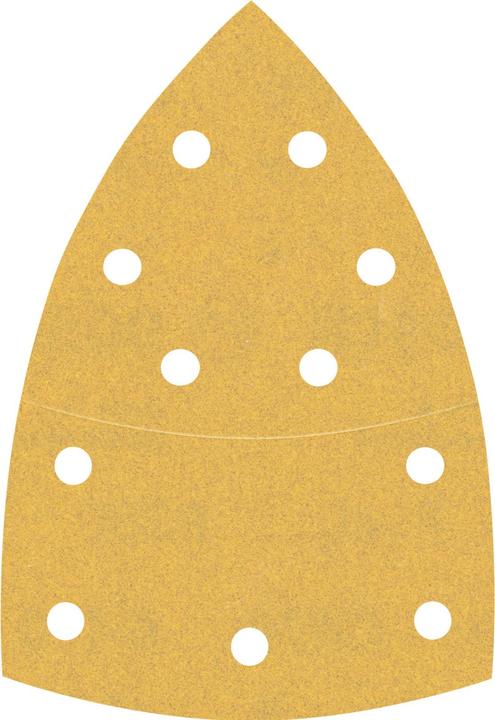 Produktbild Bosch Professional Zubehör EXPERT C470 Schleifpapier mit 11 Löchern für Multischleifer, 102 x 62 mm, 93 mm, G 180, 10-tlg. (180)