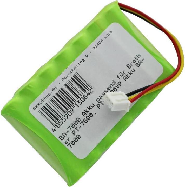 Immagine prodotto Brother Batteria PT-7600, PT-7600VP, BA-7000 (1 pz., Specifico del dispositivo, 800 mAh, Accumulatore di carica elettrica)