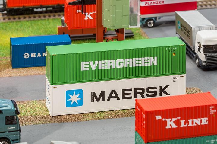 Image du produit Faller 40 conteneurs Hi-Cube EVERGREEN