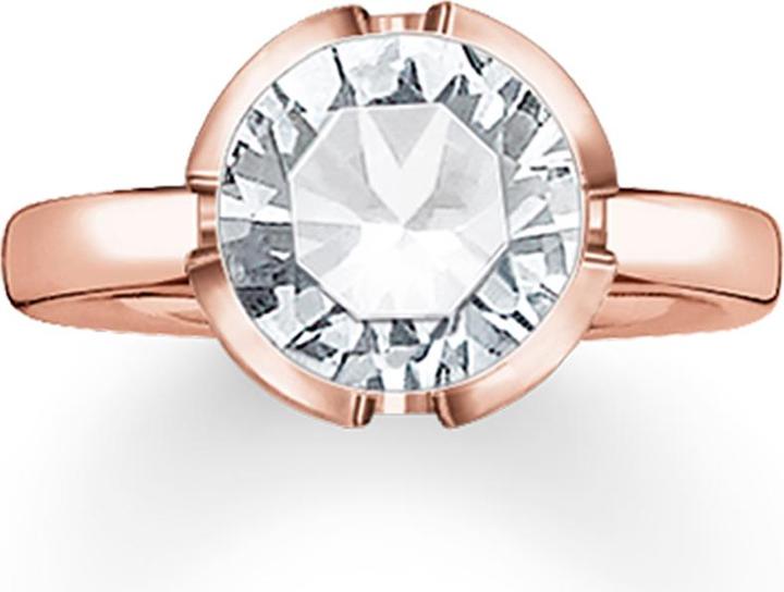 Produktbild Thomas Sabo Ring Zirkonia rosè vergoldet TR2036-416-14 (52, 925 Silber)