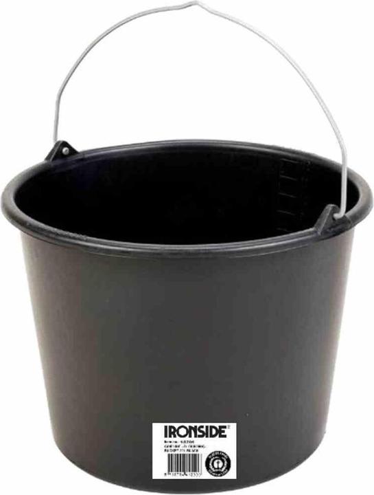 Image du produit Ironside Seau de chantier 20 L noir avec graduation en litres (20 l)