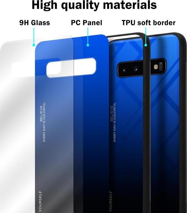 Productafbeelding Cadorabo TPU 2 kleuren glasdekking (Samsung Galaxy S10+)