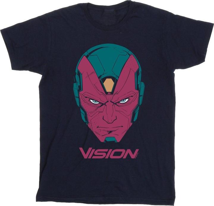 Avengers Vision Head Baumwolle Boyfriend TShirt