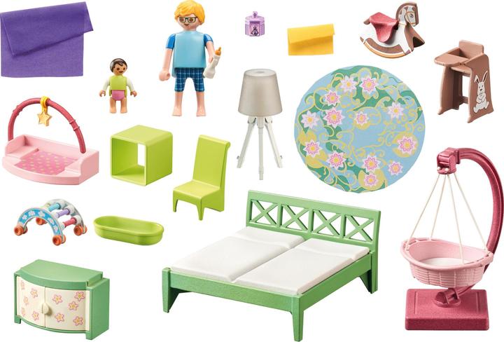 Actual product image Playmobil Bedroom with baby play corner (71609, Playmobil My Life)