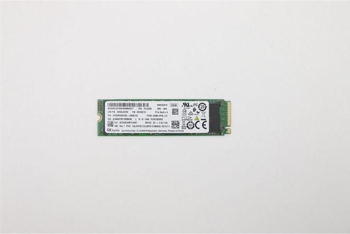 Image du produit Lenovo SSD M.2 PCIe NVMe FRU SSD (256 Go, M.2 2280)