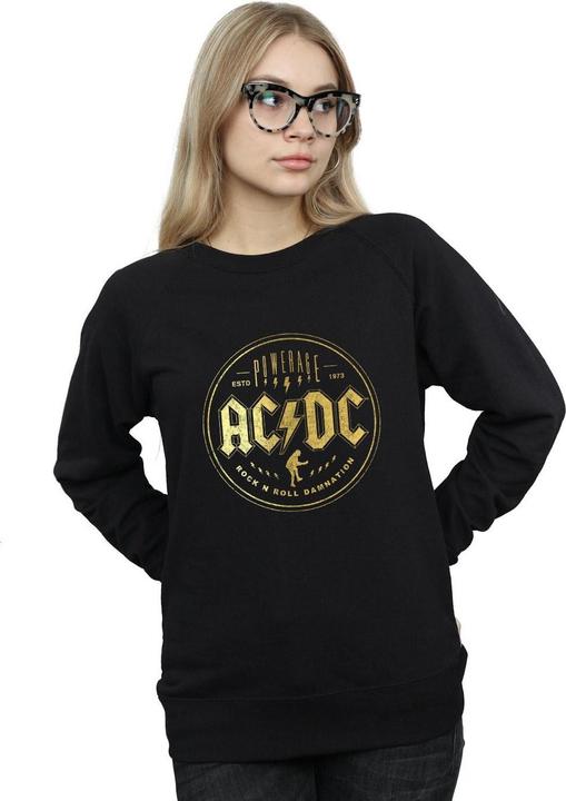 Actual product image AC/DC Womens/Ladies Rock N Roll Damnation Sweatshirt (M)