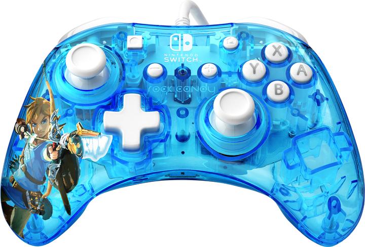 PDP Rock Candy Wired Controller: Berry Brave Link (Switch OLED, Switch Lite, Switch)