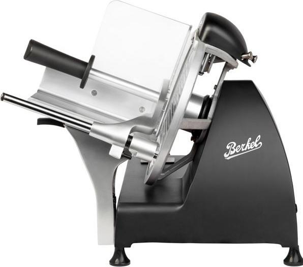 Actual product image Berkel Red Line 250 matt black slicer with 250 mm steel blade
